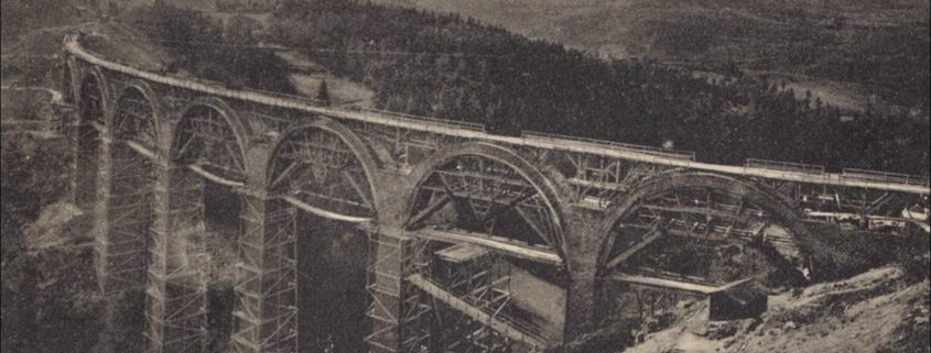 Construction du Viaduc de la Recoumène
