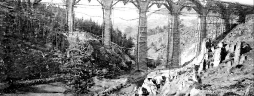 Construction du Viaduc de la Recoumène