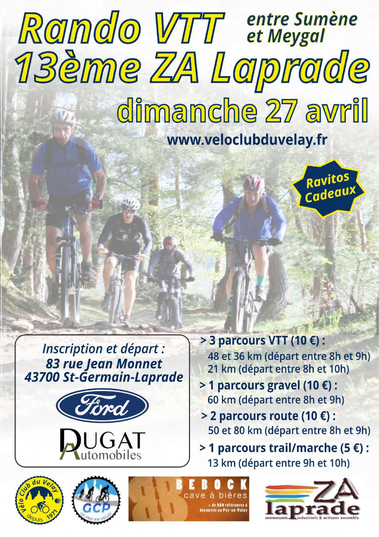 Rando VTT - Entre Sumène et Meygal - Dimanche 27 Avril - Le Monastier ...